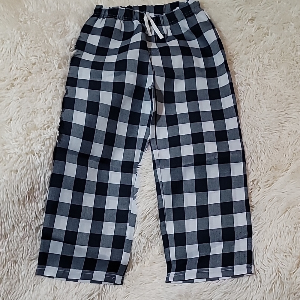 Joe Fresh, Black and White Checkered, Kids, Pajama Pants, Boy's,  Size 6/7